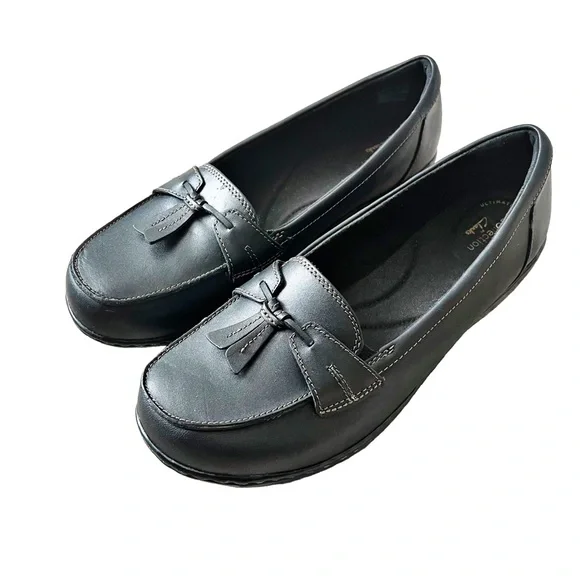 Clarks | Shoes | Clarks Black Womens Loafers Flats Shoes  display picture 3